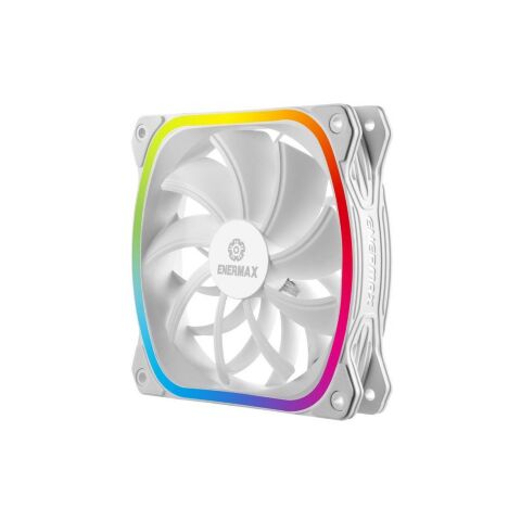 Кулер для корпуса Enermax SQUA RGB WHITE 3x 120 mm (3 PACK) (UCSQARGB12P-W-BP3) - Нулевой остаток (Feed)  - Нулевой остаток (Feed) 