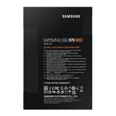 Накопитель SSD 2.5" 2TB 870 QVO Samsung (MZ-77Q2T0BW) - Нулевой остаток (Feed) - Нулевой остаток (Feed)