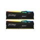 Модуль памяти для компьютера DDR5 128GB (2x64GB) 5600 MHz Beast RGB Kingston Fury (ex.HyperX) (KF556C40BBAK2-128) - Модули памяти для компьютера  - Модули памяти для компьютера 