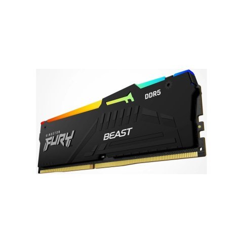 Модуль памяти для компьютера DDR5 128GB (2x64GB) 5600 MHz Beast RGB Kingston Fury (ex.HyperX) (KF556C40BBAK2-128) - Модули памяти для компьютера  - Модули памяти для компьютера 
