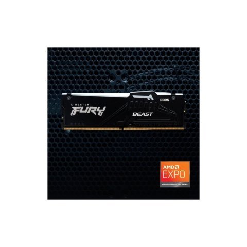Модуль памяти для компьютера DDR5 128GB (2x64GB) 5600 MHz Beast RGB Kingston Fury (ex.HyperX) (KF556C40BBAK2-128) - Модули памяти для компьютера  - Модули памяти для компьютера 