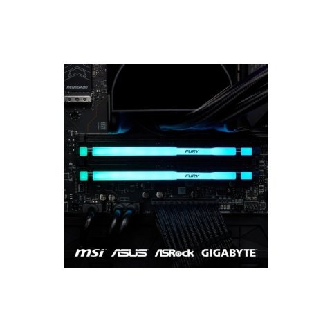 Модуль памяти для компьютера DDR5 128GB (2x64GB) 5600 MHz Beast RGB Kingston Fury (ex.HyperX) (KF556C40BBAK2-128) - Модули памяти для компьютера  - Модули памяти для компьютера 