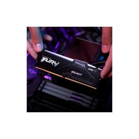 Модуль памяти для компьютера DDR5 128GB (2x64GB) 5600 MHz Beast RGB Kingston Fury (ex.HyperX) (KF556C40BBAK2-128) - Модули памяти для компьютера  - Модули памяти для компьютера 