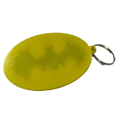 Брелок Batman Logo Keychain ABS пластик Бетмен Логотип жовтий 8 см. - -