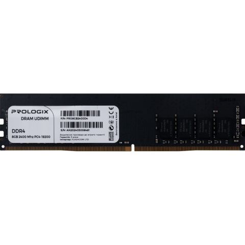 Модуль памяти для компьютера DDR4 8GB 2400 MHz Prologix (PRO8GB2400D4) - Нулевой остаток (Feed)  - Нулевой остаток (Feed) 