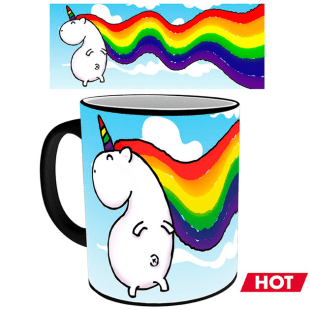 Чашка хамелеон Unicorn Sparkle Единорог 320 мл