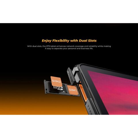 Планшет OUKITEL RT9 10.1" 6/256GB LTE Black-Orange (6931940766838) - Планшеты  - Планшеты 