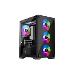 Корпус для ПК 1stPlayer X2-M-BK-4F1