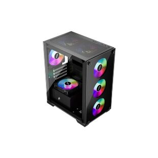 Корпус для ПК 1stPlayer X2-M-BK-4F1