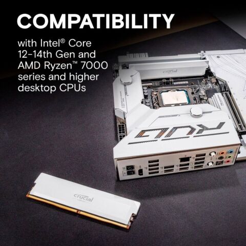 Модуль памяти для компьютера DDR5 16GB 6400 MHz Pro Overclocking White Micron (CP16G64C38U5W) - Нулевой остаток (Feed)  - Нулевой остаток (Feed) 