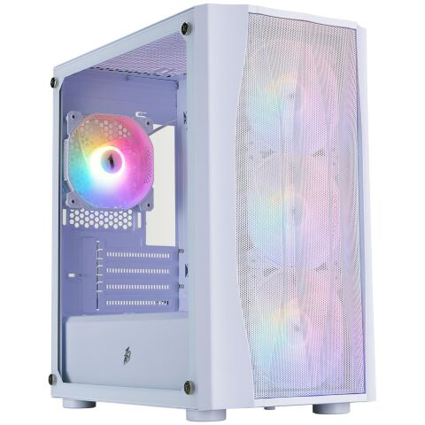 Корпус для ПК 1stPlayer X3-M-WH-4F1-W - Корпуса  - Корпуса 