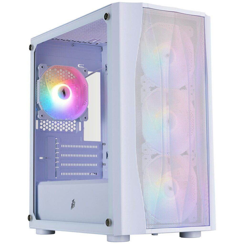 Корпус для ПК 1stPlayer X3-M-WH-4F1-W
