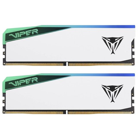 Модуль памяти для компьютера DDR5 32GB (2x16GB) 6200 MHz Viper Elite 5 RGB Patriot (PVER532G62C42KW) - Нулевой остаток (Feed) - Нулевой остаток (Feed)