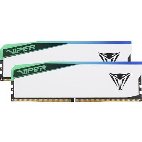 Модуль памяти для компьютера DDR5 32GB (2x16GB) 6200 MHz Viper Elite 5 RGB Patriot (PVER532G62C42KW) - Нулевой остаток (Feed) - Нулевой остаток (Feed)