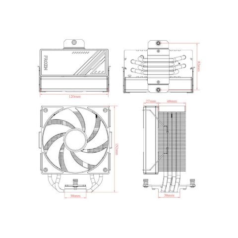 Кулер для процессора ID-Cooling Frozn A410 ARGB White (FROZN A410 ARGB White) - Нулевой остаток (Feed)  - Нулевой остаток (Feed) 