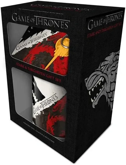 Подарочный набор Pyramid International Game of Thrones: Stark & Targaryen Mug Set (чашка, подставка, брелок) -   -  