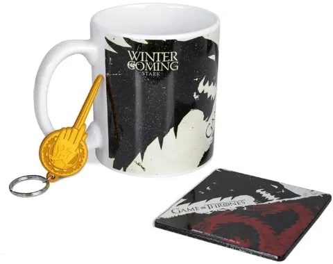 Подарочный набор Pyramid International Game of Thrones: Stark & Targaryen Mug Set (чашка, подставка, брелок) -   -  