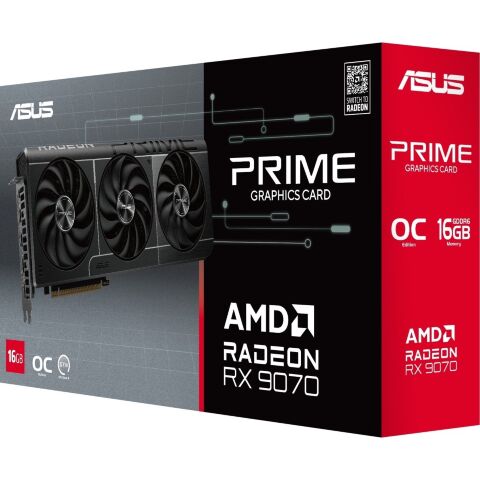 Видеокарта ASUS Radeon RX 9070 16Gb PRIME OC EVO (PRIME-RX9070-O16G-EVO) - Нулевой остаток (Feed)  - Нулевой остаток (Feed) 
