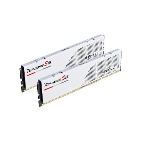 Модуль памяти для компьютера DDR5 32GB (2x16GB) 6400 MHz Ripjaws S5 Matte White G.Skill (F5-6400J3648F16GX2-RS5W) - Нулевой остаток (Feed) - Нулевой остаток (Feed)
