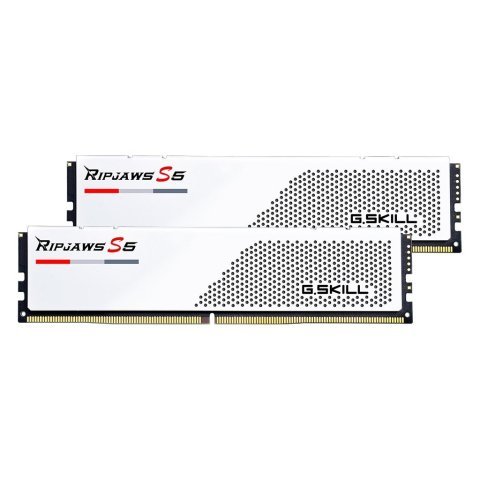 Модуль памяти для компьютера DDR5 32GB (2x16GB) 6400 MHz Ripjaws S5 Matte White G.Skill (F5-6400J3648F16GX2-RS5W) - Нулевой остаток (Feed) - Нулевой остаток (Feed)