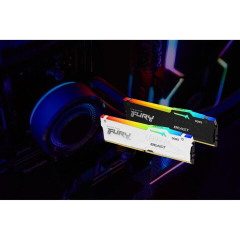 Модуль памяти для компьютера DDR5 32GB (2x16GB) 6000 MHz Beast RGB EXPO White Kingston Fury (ex.HyperX) (KF560C36BWE2AK2-32) - Нулевой остаток (Feed) - Нулевой остаток (Feed)