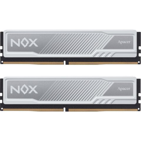 Модуль памяти для компьютера DDR4 16GB (2x8GB) 3200 MHz NOX White Apacer (AH4U16G32C28YMWAA-2) - Нулевой остаток (Feed)  - Нулевой остаток (Feed) 