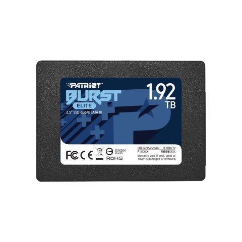 Накопитель SSD 2.5" 1.92TB Burst Elite Patriot (PBE192TS25SSDR) - Нулевой остаток (Feed) - Нулевой остаток (Feed)