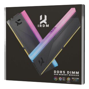 Модуль памяти для компьютера DDR5 32GB (2x16GB) 6000 MHz IRDM RGB Black Goodram (IRG-60D5L30S/32GDC)