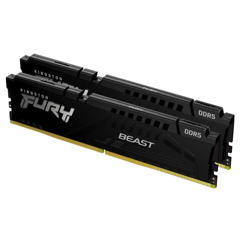 Модуль памяти для компьютера DDR5 32GB (2x16GB) 5600 MHz Beast AM5 Black Kingston Fury (ex.HyperX) (KF556C36BBEK2-32) - Модули памяти для компьютера  - Модули памяти для компьютера 
