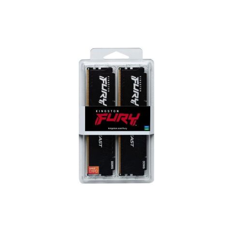 Модуль памяти для компьютера DDR5 32GB (2x16GB) 5600 MHz Beast AM5 Black Kingston Fury (ex.HyperX) (KF556C36BBEK2-32) - Модули памяти для компьютера  - Модули памяти для компьютера 