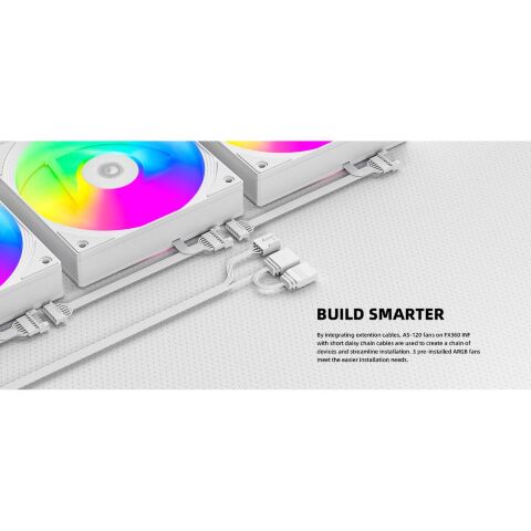 Система жидкостного охлаждения ID-Cooling FX360 INF White (FX360 INF WHITE) - Нулевой остаток (Feed)  - Нулевой остаток (Feed) 