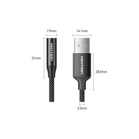 Звуковая плата VENTION USB AM to 3.5mm F 0.25m (4pin) 96kHz/24bit DSP noise reduction (CVEBC) - Звуковые платы - Звуковые платы