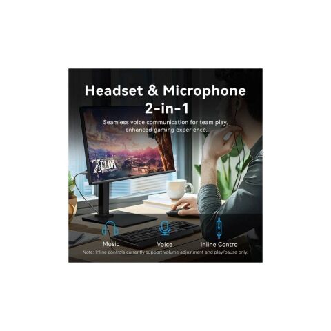 Звуковая плата VENTION USB AM to 3.5mm F 0.25m (4pin) 96kHz/24bit DSP noise reduction (CVEBC) - Звуковые платы - Звуковые платы