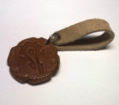 Брелок World of Warcraft Horde Keychain (кожа) -   -