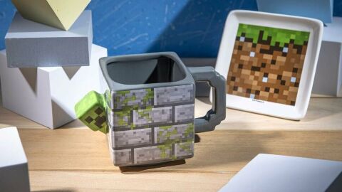 Чашка и подставка Zak designsMinecraft Creeper Sculpted 3D Mug Майнкрафт Кружка керамика 450 мл. - -