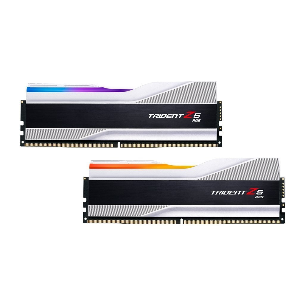 Модуль памяти для компьютера DDR5 32GB (2x16GB) 6000 MHz Trident Z5 NEO RGB Silver G.Skill (F5-6000J3040F16GX2-TZ5RS)