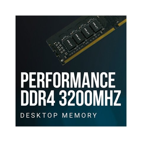 Модуль памяти для компьютера DDR4 8GB 3200 MHz PNY (MD8GSD43200-SI) - Нулевой остаток (Feed) - Нулевой остаток (Feed)