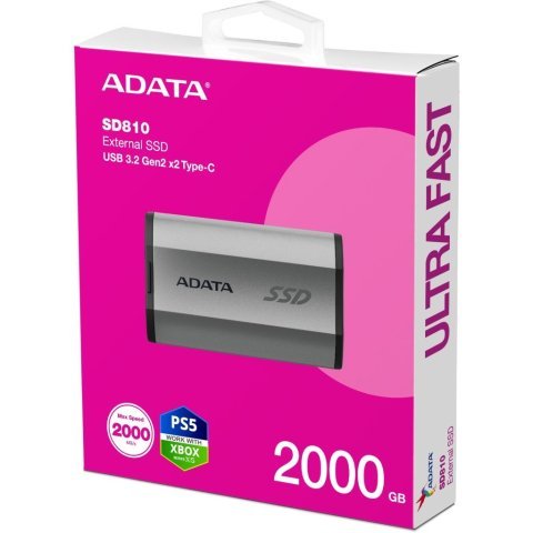 Накопитель SSD USB 3.2 2TB ADATA (SD810-2000G-CSG) - Нулевой остаток (Feed)  - Нулевой остаток (Feed) 