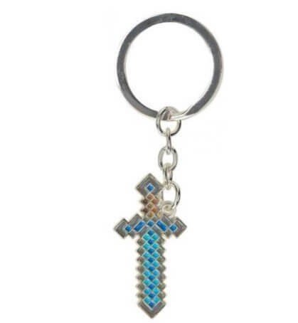 Брелок Minecraft Diamond Sword JINX Keychain Майнкрафт меч металл -   -  