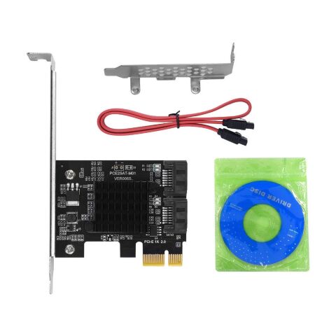 Контроллер Dynamode PCI-E to 2 х SATA III (6 Gb/s), 2 ch (PCI-E-2xSATAIII-Marvell) - Нулевой остаток (Feed) - Нулевой остаток (Feed)