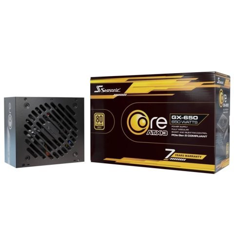 Блок питания Seasonic 650W BLACK (CORE GX-650-ATX31) - Нулевой остаток (Feed)  - Нулевой остаток (Feed) 