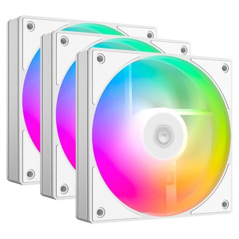 Кулер для корпуса ID-Cooling AS-120-ARGB-W TRIO - Вентиляторы к корпусам - Вентиляторы к корпусам