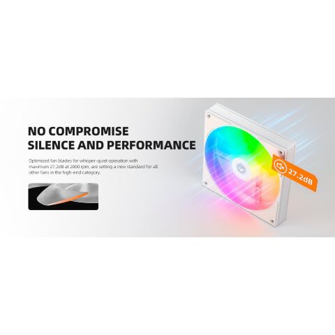 Кулер для корпуса ID-Cooling AS-120-ARGB-W TRIO - Вентиляторы к корпусам - Вентиляторы к корпусам