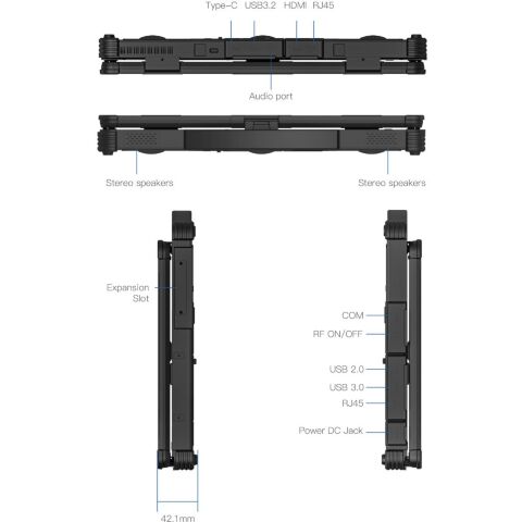 Ноутбук Vinga Scout X14A (X14A-1235161024B) - Нулевой остаток (Feed) - Нулевой остаток (Feed)