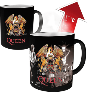 Чашка хамелеон QUEEN Crest Heat Change Mug Герб групи Квинн 320 мл