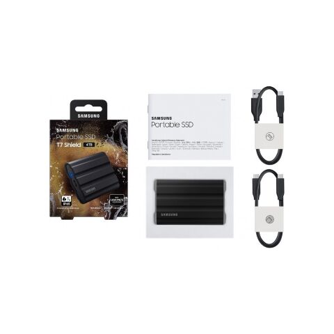 Накопитель SSD USB 3.2 2TB T7 Shield Samsung (MU-PE2T0S/EU) - Нулевой остаток (Feed)  - Нулевой остаток (Feed) 