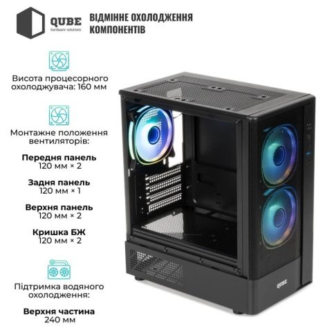 Корпус Qube GEON_GBNU3 - Корпуса - Корпуса