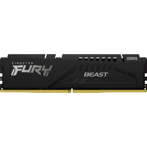 Модуль памяти для компьютера DDR5 8GB 5600 MHz Beast Black Kingston Fury (ex.HyperX) (KF556C40BB-8) - Нулевой остаток (Feed)  - Нулевой остаток (Feed)