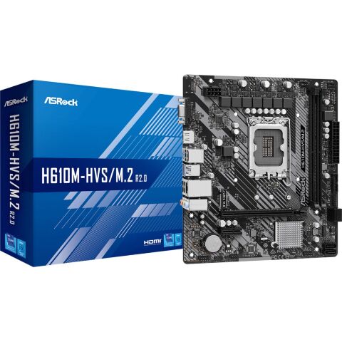 Материнская плата ASRock H610M-HVS/M.2 R2.0 - Нулевой остаток (Feed)  - Нулевой остаток (Feed) 
