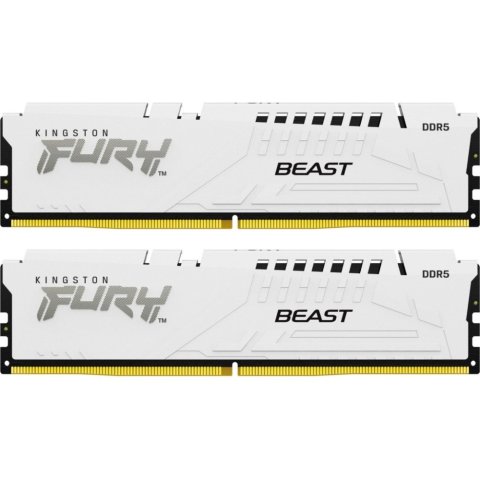 Модуль памяти для компьютера DDR5 32GB (2x16GB) 6400 MHz Beast White XMP Kingston Fury (ex.HyperX) (KF564C32BWK2-32) - Нулевой остаток (Feed) - Нулевой остаток (Feed)